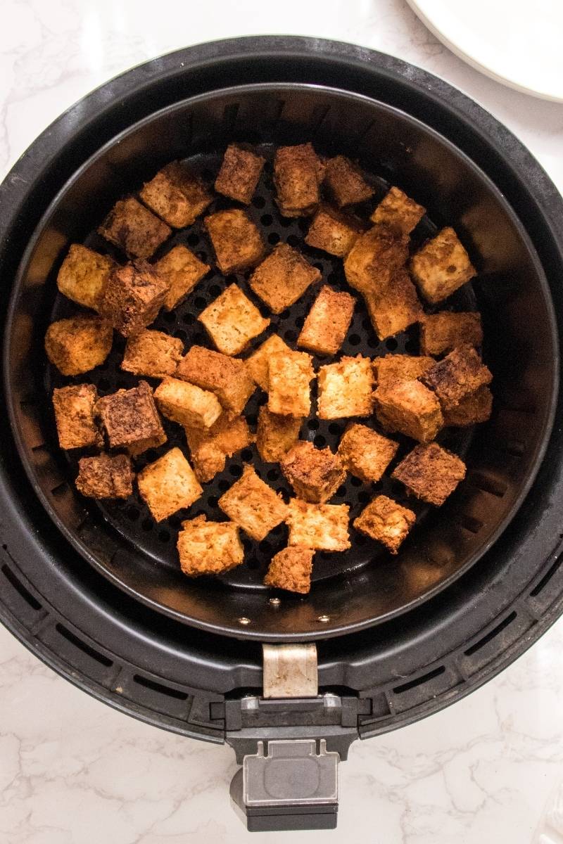 Crispy Air Fried Tofu | Healthy & Easy Air Fryer Recipes - Magenta Streaks