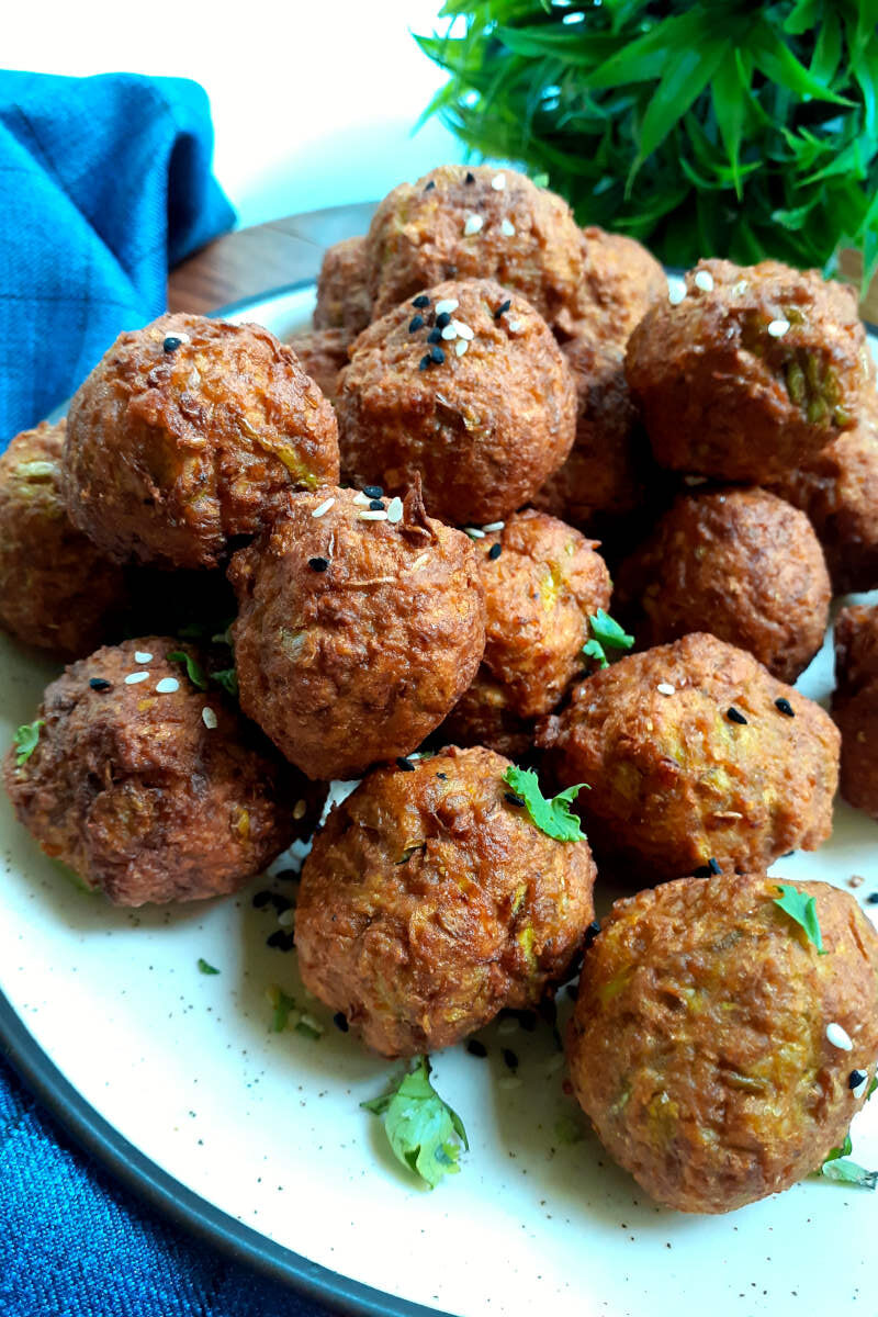 air fryer vegan meatballs