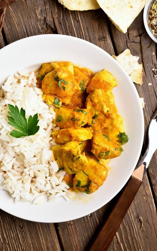 basmati rice and indian chicken curry recipe