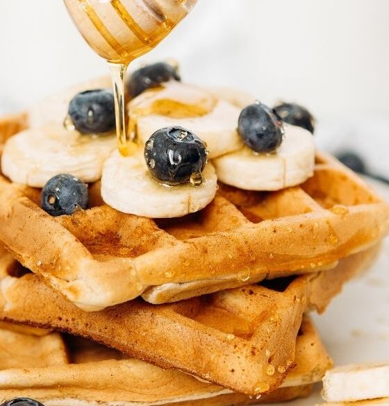 healthy gluten-free oat banana waffle recipe