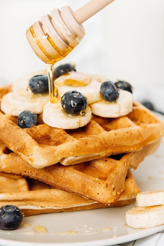 healthy gluten-free oat banana waffle recipe