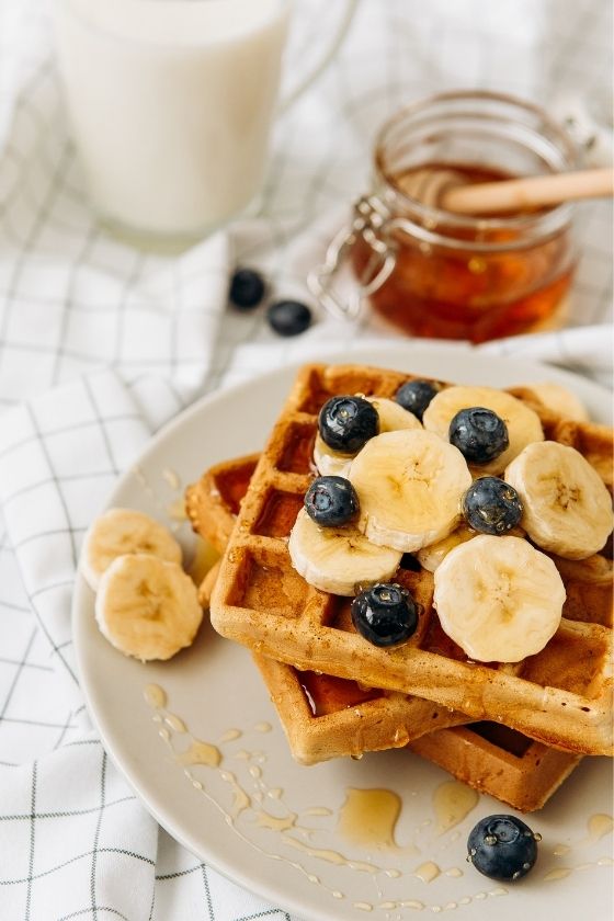 vegan oats and banana waffle recipe