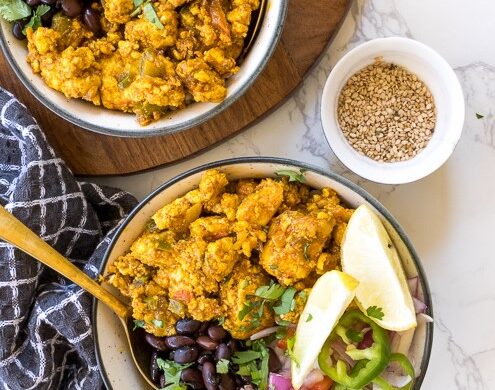 Copycat Chipotle Sofritas (Spicy Adobo Braised Shredded Tofu)