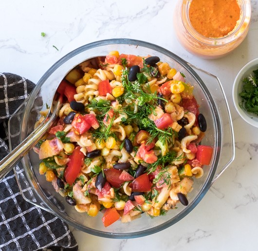vegan and gluten-free southwest pasta salad recipe