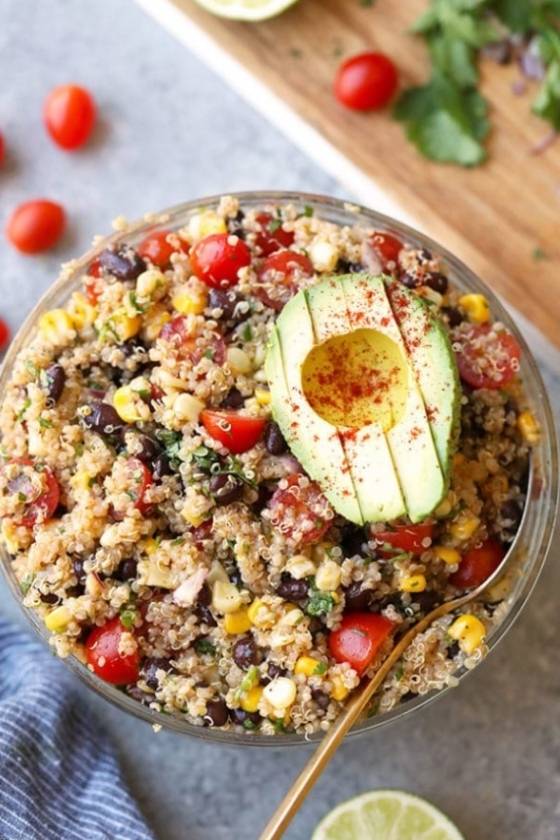 Mexican Black Bean Corn Quinoa Salad