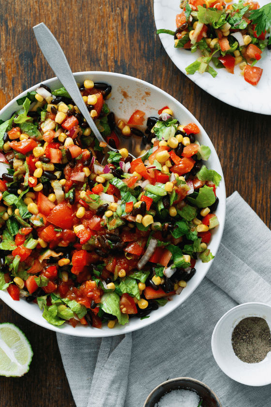 Mexican Street Corn Salad easy healthy salad recipe