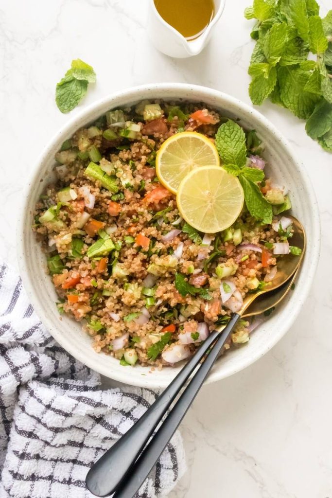 How to make quinoa tabbouleh recipe from scratch at home