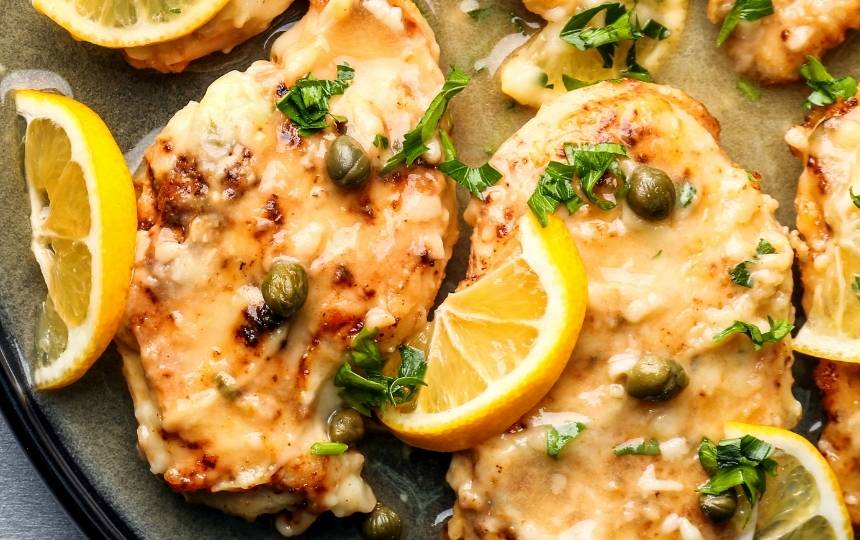 chicken piccata with caper and lemon sauce