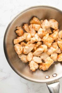 fried chicken bite pieces for Szechuan Chicken reicpe