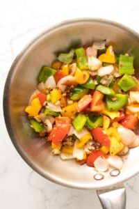 sauted bell peppers for Szechuan Chicken