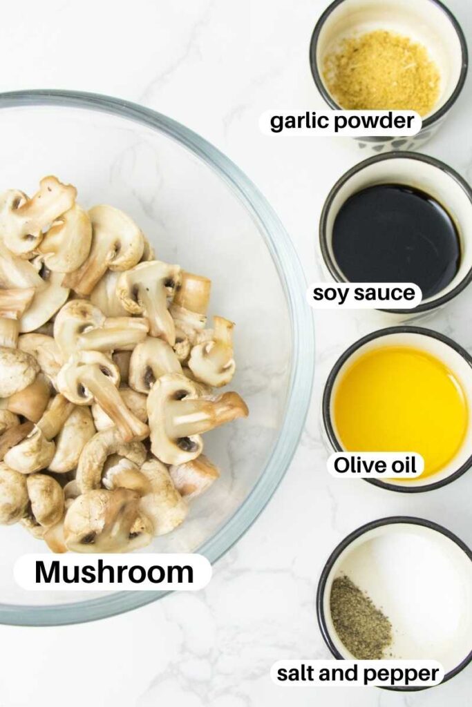 ingredients for air fryer mushroom recipe