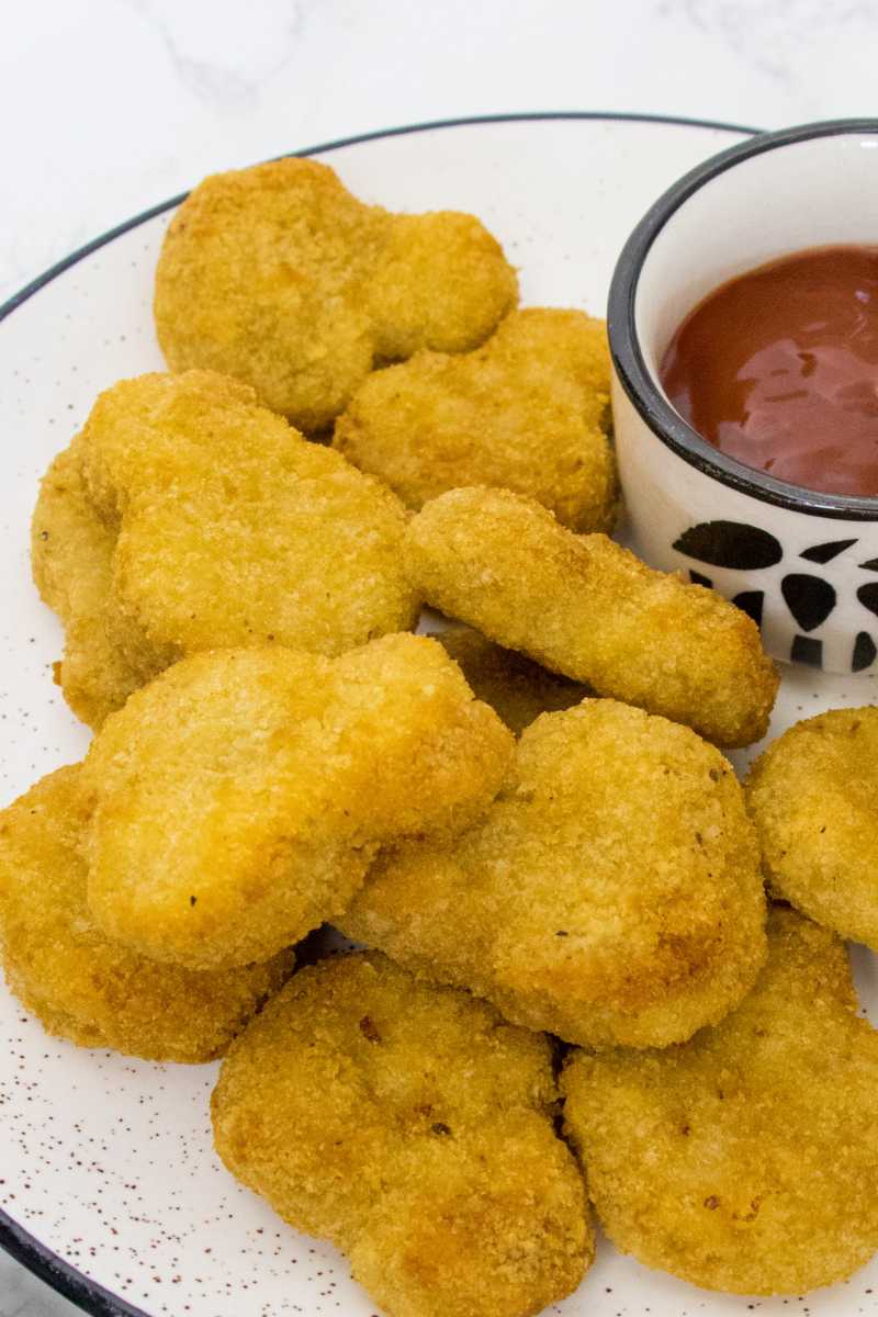 Air Fryer Frozen Chicken Nuggets Magenta Streaks