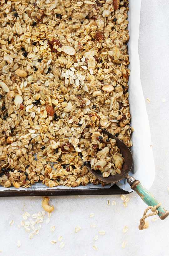 easy homemade granola is a simple and satisfying way to enjoy a nutritious and delicious breakfast or snack.