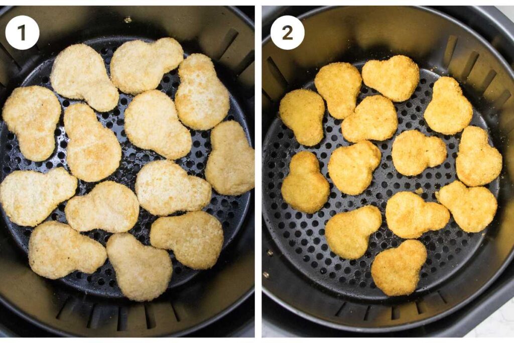 steps for air fryer frozen chicken nuggets