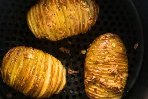air fryer hasselback potatoes recipe